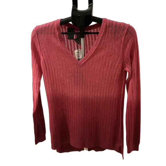 Tommy Bahama Cascade Dip Dye V-Neck in Classic Pink Heather in Women's size XS - Picture 1 of 6